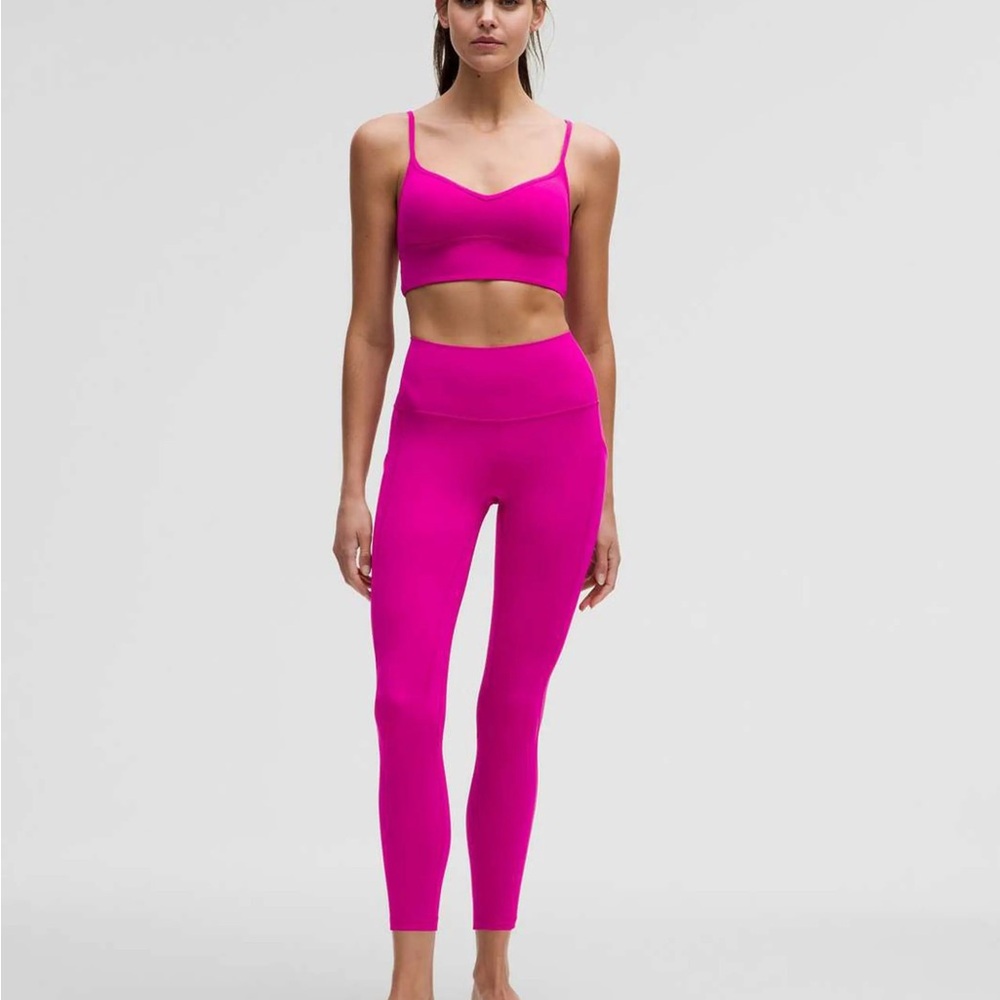 Lululemon Align Bra and Leggings Set in Ripened Raspberry